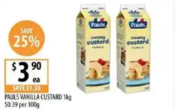 Supabarn Pauls vanilla custard offer