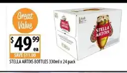 Supabarn Stella artois bottles offer