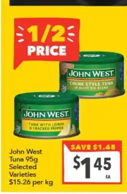 Supa Valu John west tuna offer
