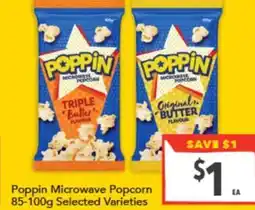 Supa Valu Poppin microwave popcorn offer
