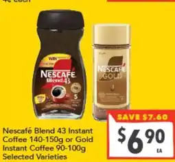 Supa Valu Nescafé blend 43 instant coffee offer