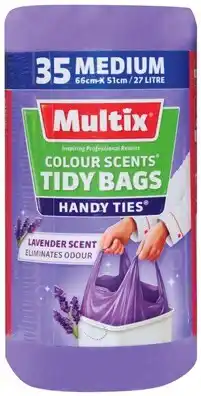 IGA Multix Colour Scents Handy Ties Tidy Bags Lavender Medium offer