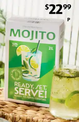 ALDI Ready, Set, Serve Lime and Mint Mojito offer