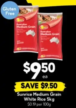 Drakes Sunrice Medium Grain White Rice offer