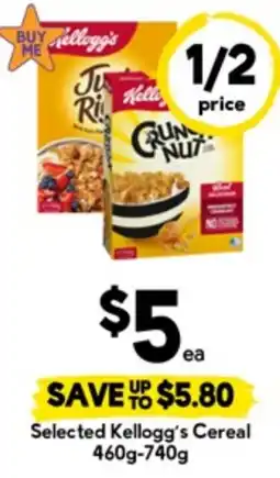 Drakes Selected Kellogg's Cereal offer