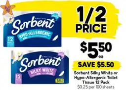 Drakes Sorbent Silky White or Hypo-Allergenic Toilet Tissue offer