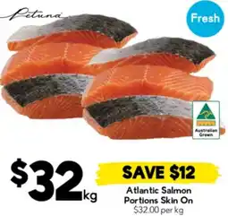 Drakes Atlantic Salmon Portions Skin On offer