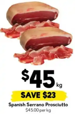 Drakes Spanish Serrano Prosciutto offer