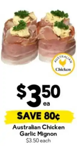 Drakes Australian Chicken Garlic Mignon offer