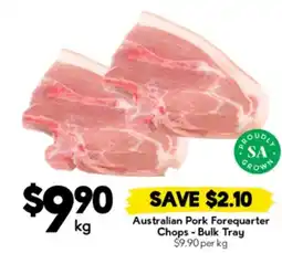 Drakes Australian Pork Forequarter Chops - Bulk Tray offer