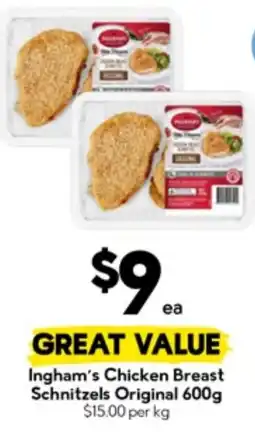 Drakes Ingham's Chicken Breast Schnitzels Original offer
