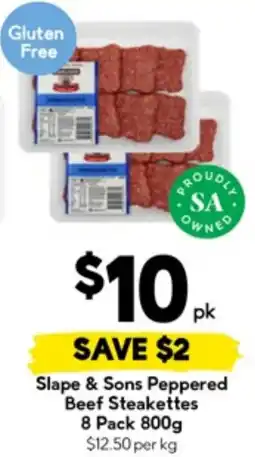 Drakes Slape & Sons Peppered Beef Steakettes offer