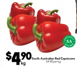 Drakes South Australian Red Capsicums offer