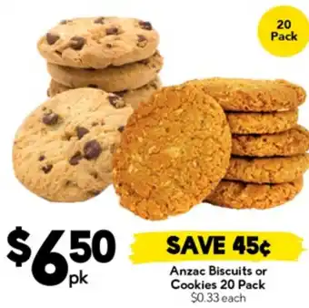 Drakes Anzac Biscuits or Cookies offer