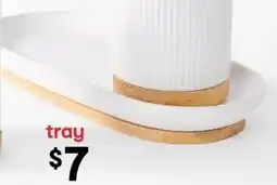 Kmart Bamboo and Linear Tray offer