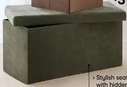Kmart Rectangle Storage Ottoman - Green offer