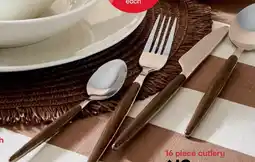 Kmart 16 Piece Wood Look Handle Cutlery Set offer