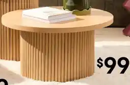 Kmart Ryan Ribbed Coffee Table - Oak offer