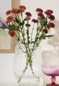 Kmart Textured Clear Glass Vase offer