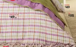 Kmart Isha Gingham Cotton Reversible Quilt Cover Set - King Bed offer