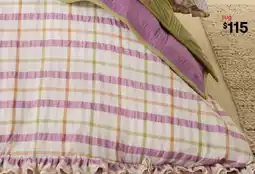 Kmart Isha Gingham Cotton Reversible Quilt Cover Set - Super King Bed offer