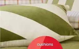 Kmart Diagonal Stripe Cushion - Sage offer