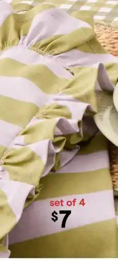 Kmart Stripe Ruffle Napkins offer