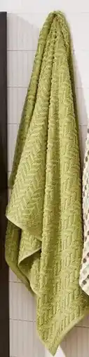 Kmart Chevron Cotton Bath Towel - Pistachio offer