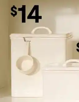 Kmart Ceramic Laundry Jar with Ladle offer