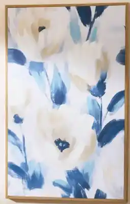 Kmart Indigo Bloom Framed Canvas offer