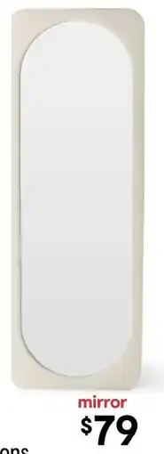Kmart Ginny Velvet Floor Mirror offer