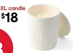 Kmart XL Amber Tonka Pure Soy Wax Ceramic Candle offer