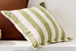Kmart Stripe Cushion - Sage offer