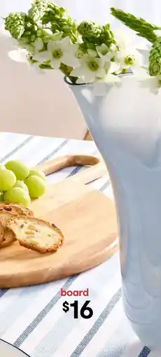 Kmart Ruffle Blue Glass Vase offer