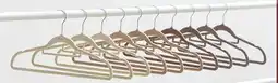 Kmart Flocked Hangers - Beige offer