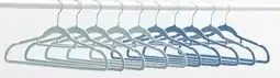 Kmart Flocked Hangers - Blue offer