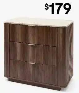 Kmart Claire 3 Drawer Chest - Walnut offer