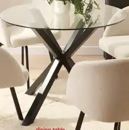 Kmart Lennox Glass Dining Table offer