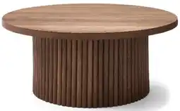 Kmart Ryan Ribbed Coffee Table - Walnut offer