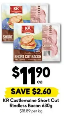 Drakes Kr castlemaine short cut rindless bacon offer