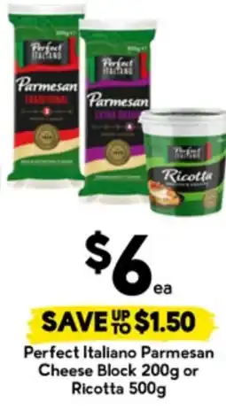 Drakes Perfect Italiano Parmesan Cheese Block or Ricotta offer
