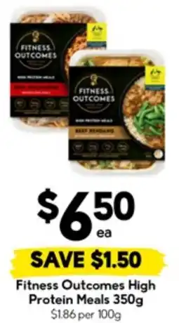 Drakes Fitness Outcomes High Protein Meals offer