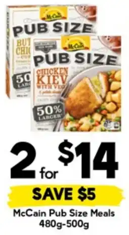 Drakes McCain Pub Size Meals offer