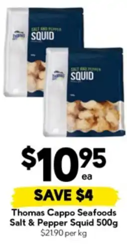 Drakes Thomas Cappo Seafoods Salt & Pepper Squid offer