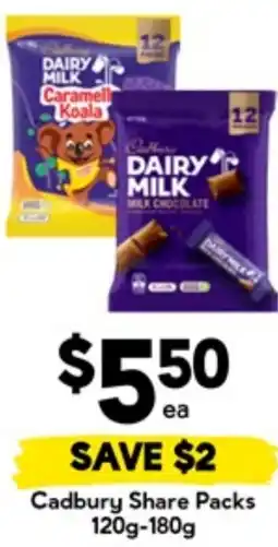 Drakes Cadbury Share Packs offer