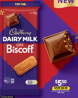 Drakes Cadbury Block Chocolate offer