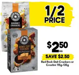 Drakes Red Rock Deli Crackers or Crostini offer