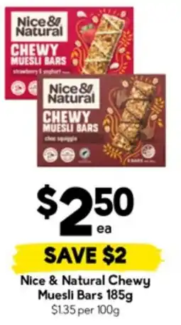 Drakes Nice & Natural Chewy Muesli Bars offer