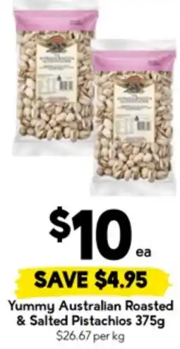 Drakes Yummy Australian Roasted & Salted Pistachios offer