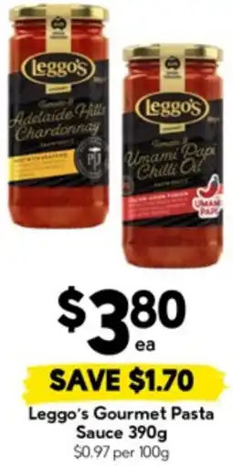 Drakes Leggo's Gourmet Pasta Sauce offer